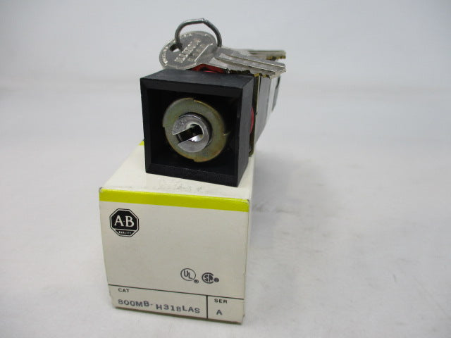 Allen Bradley via TCS 800MBH31BLAS Ser. A NSFP (BK/YL) 800M BH31BLAS