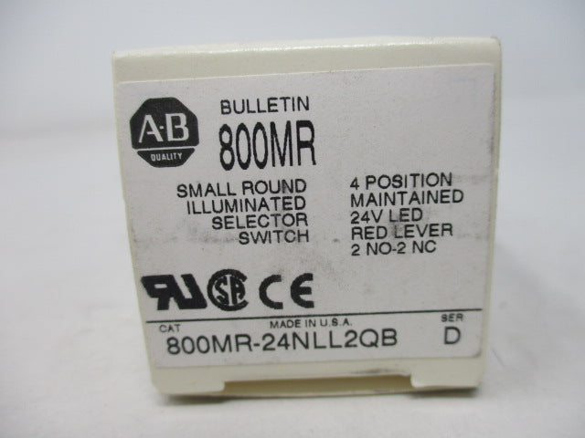 Allen Bradley via TCS 800MR24NLL2QB Ser. D NSFP (WH) 800MR 24NLL2QB