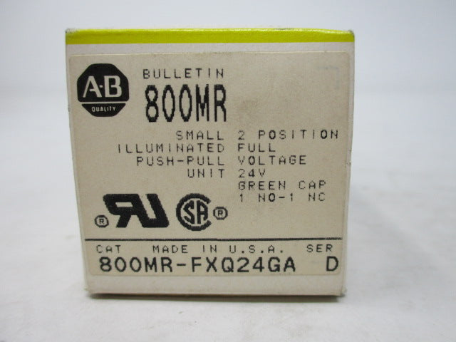 Allen Bradley via TCS 800MRFXQ24GA Ser. D NSFP (BK/YL) 800MR FXQ24GA