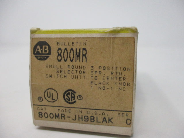 Allen Bradley via TCS 800MRJH9BLAK Ser. C NSFP (BK/YL) 800MR JH9BLAK