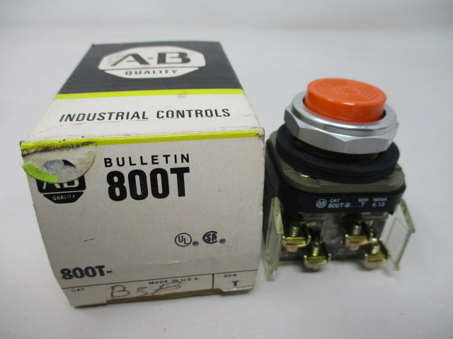 Allen Bradley via TCS 800TB3B Ser. T NSFP (BK/YL) 800T B3B