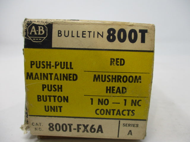 Allen Bradley via TCS 800TFX6A Ser. A NSFP (BK/YL) 800T FX6A