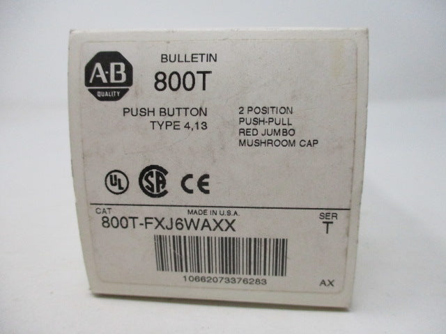 Allen Bradley via TCS 800TFXJ6WAXX Ser. T NSFP (WH) 800T FXJ6WAXX