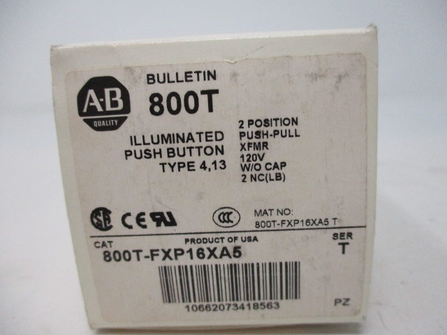 Allen Bradley via TCS 800TFXP16XA5 Ser. T NSFP (WH) 800T FXP16XA5