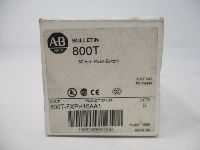 Allen Bradley via TCS 800TFXPH16AA1 Ser. U NSFP (WH) 800T FXPH16AA1