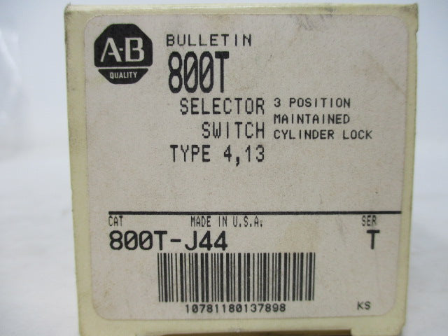 Allen Bradley via TCS 800TJ44 Ser. T NSFP (WH) AB 800T J44