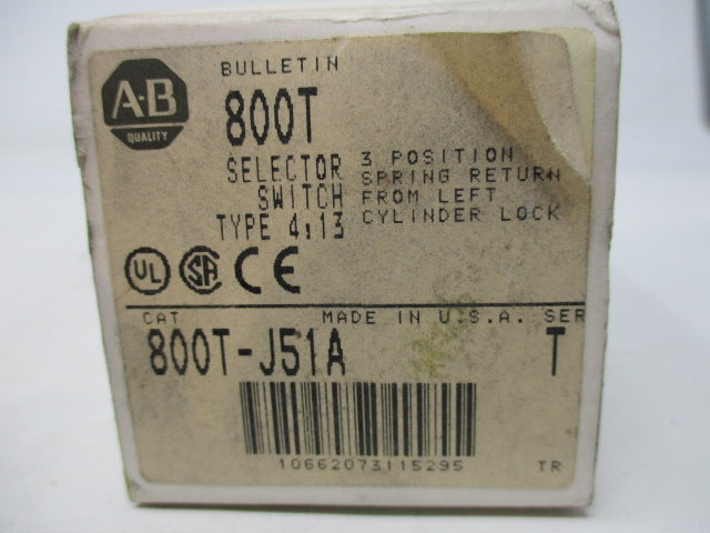 Allen Bradley via TCS 800TJ51A Ser. T NSFP (WH) 800T J51A