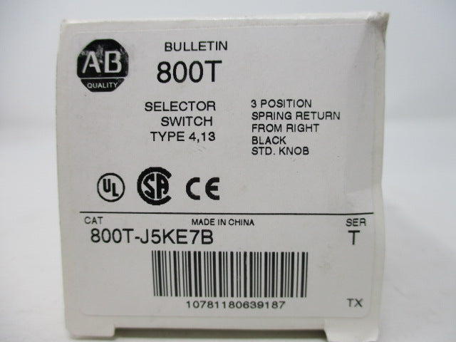 Allen Bradley via TCS 800TJ5KE7B Ser. T NSFP (WH) 800T J5KE7B