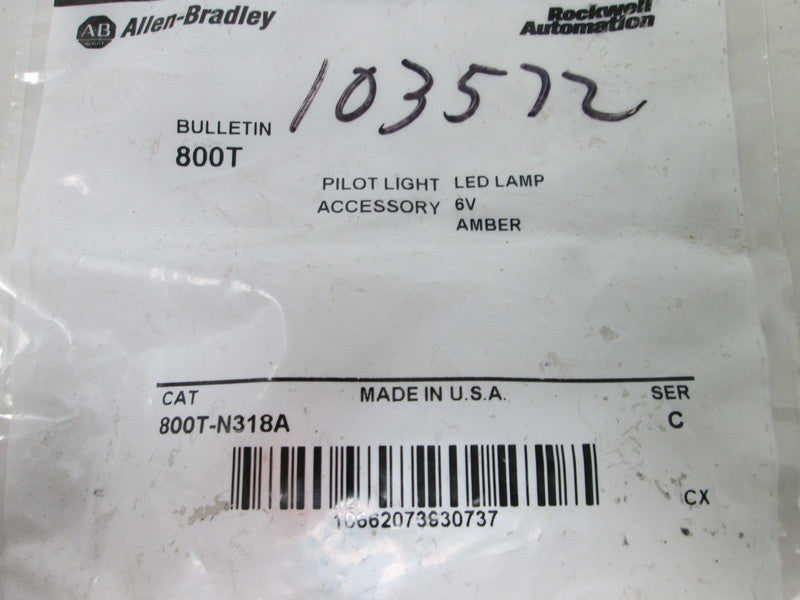 Allen Bradley via TCS 800TN318A Ser. C NSFP 800T N318A