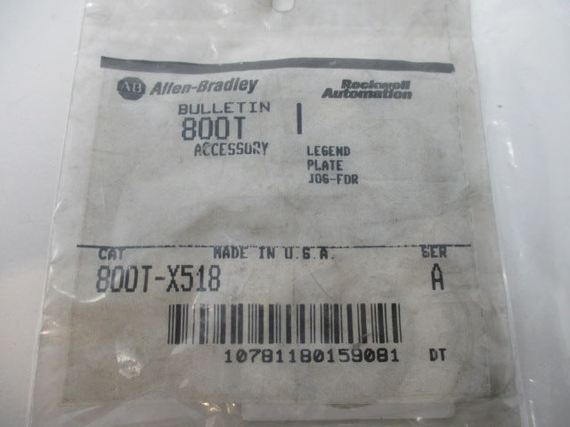 Allen Bradley via TCS 800TX518 Ser. A NSFP 800T X518