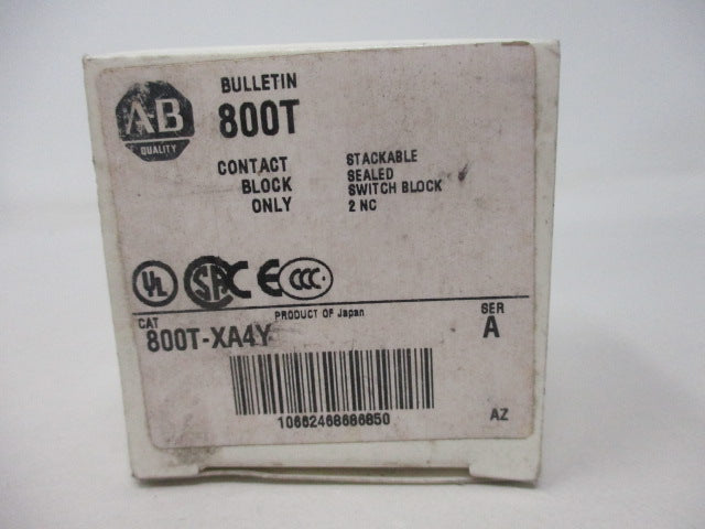 Allen Bradley via TCS 800TXA4Y Ser. A NSFP (WH) 800T XA4Y