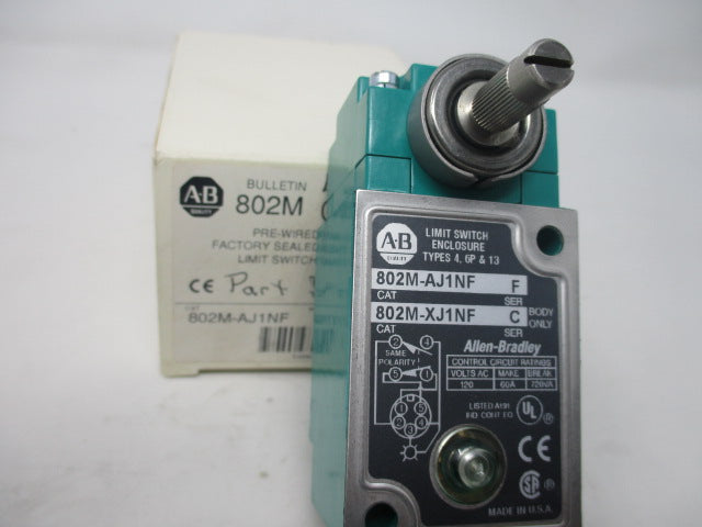 Allen Bradley via TCS 802MAJ1NF Ser. F NSFP (WH) 802M AJ1NF