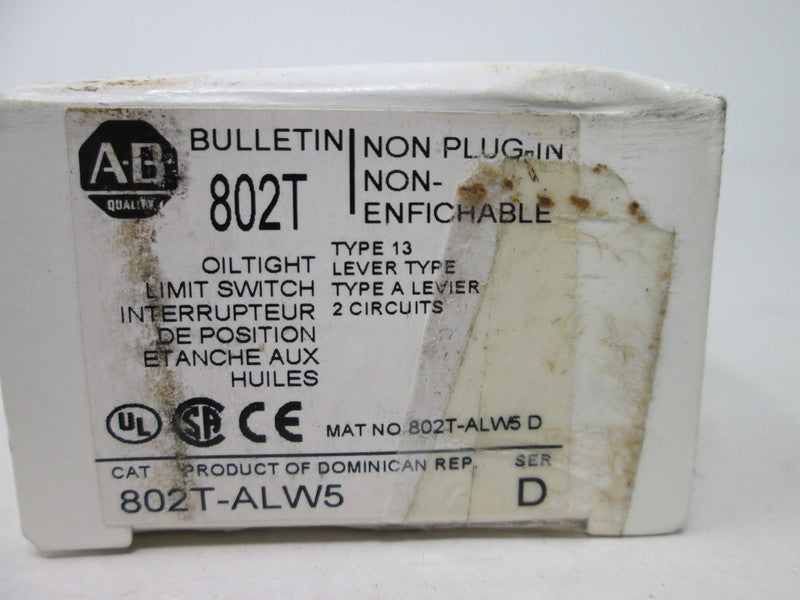 Allen Bradley via TCS 802TALW5 Ser. D NSFP (WH) 802T ALW5