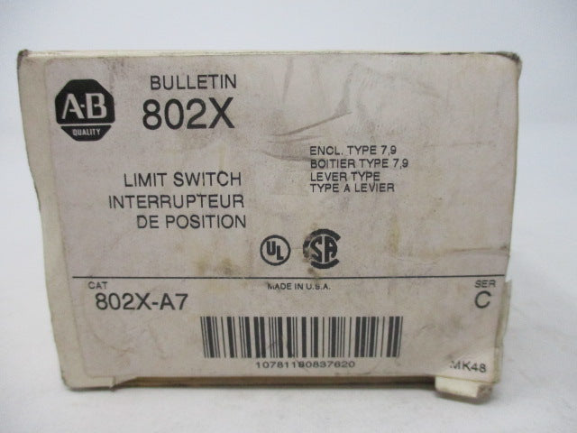 Allen Bradley via TCS 802XA7 Ser. C NSFP (WH) 802X A7