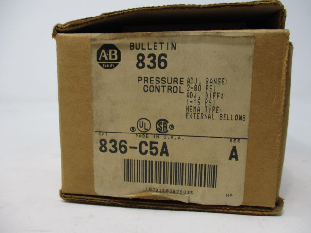 Allen Bradley via TCS 836C5A Ser. A NSFP (BR/WH) 836 C5A