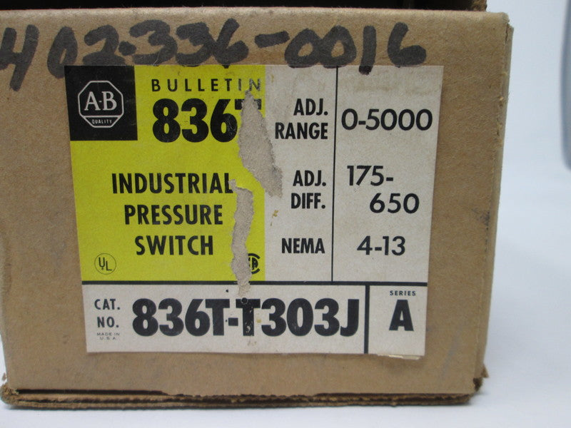 Allen Bradley via TCS 836TT303J Ser. A NSFP (BR/YL) 836T T303J
