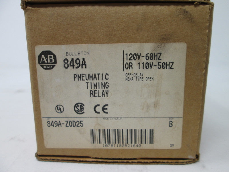 Allen Bradley via TCS 849AZOD25 Ser. B NSFP (BR/WH) 849A ZOD25