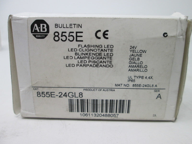 Allen Bradley via TCS 855E24GL8 Ser. A NSFP (WH) 855E 24GL8