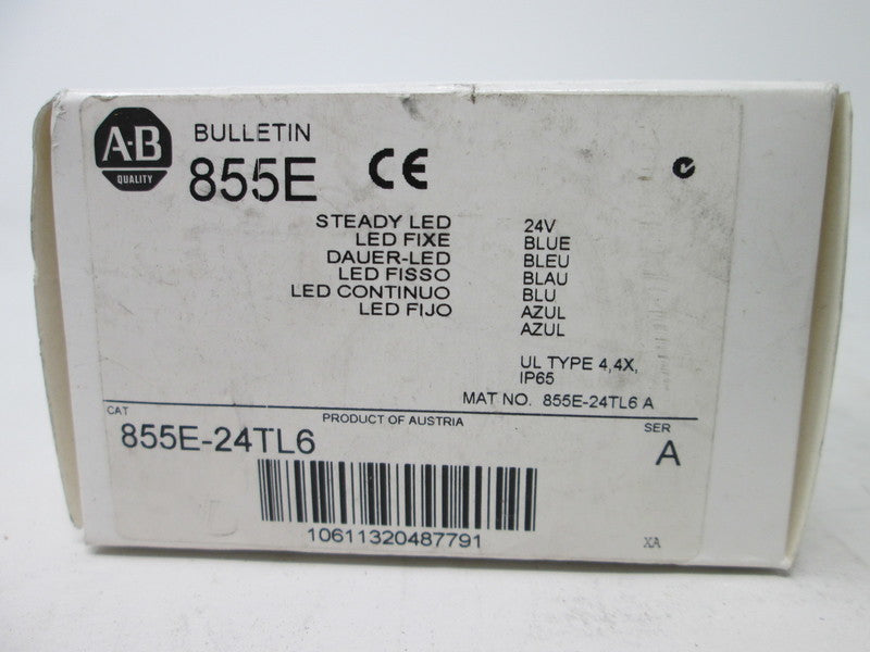 Allen Bradley via TCS 855E24TL6 Ser. A NSFP (WH) 855E 24TL6